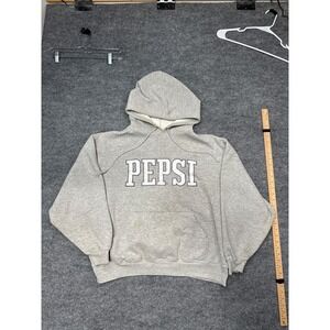 Pepsi Spellout Hoodie Gray XL Vintage 90s Y2K Pullover Sweatshirt